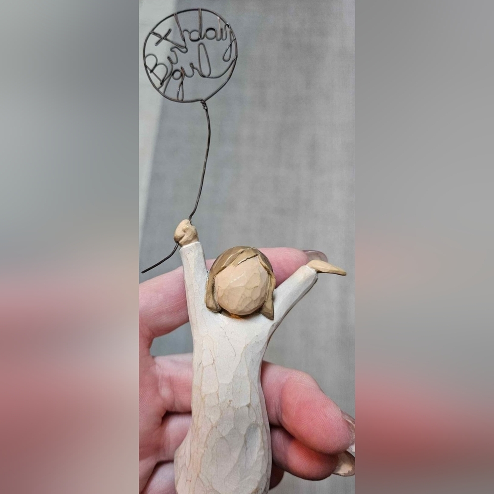 Willow Tree Birthday Girl Figurine with Balloon